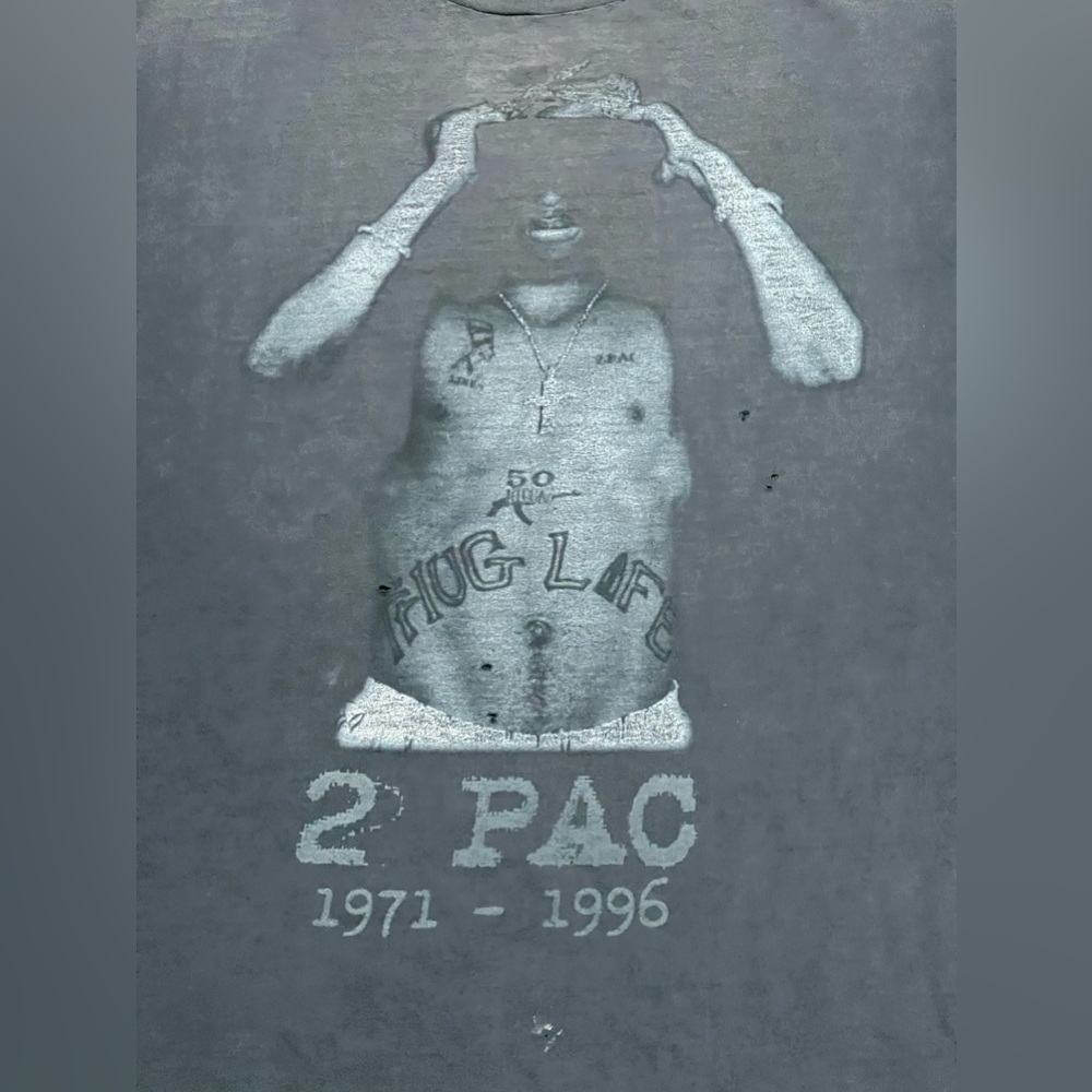 SOLD 🔥2006 2PAC Ruthless Records Thrashed T Shirt XXLarge - Picture 3 of 10